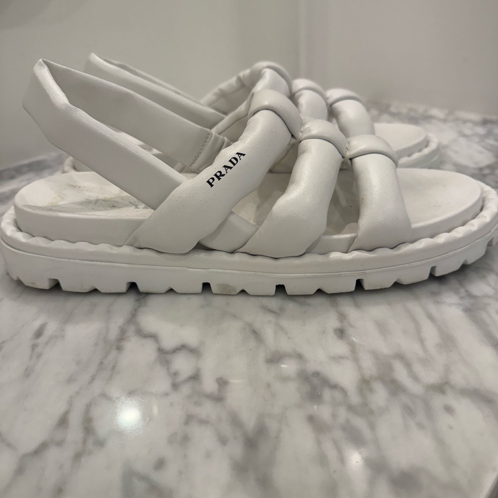 Prada Elegant White Sandals for Women